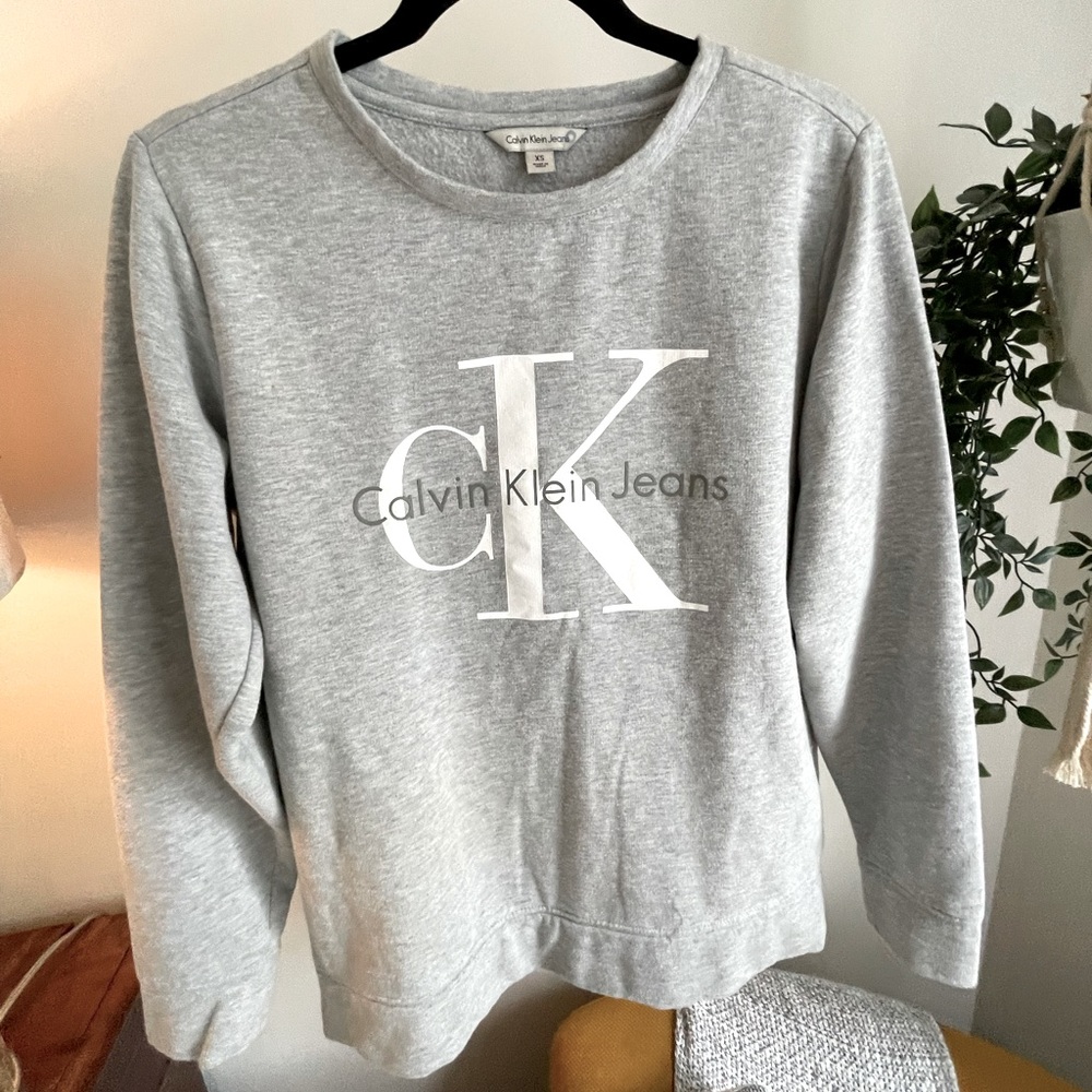 Calvin Klein Grey Pullover Sweatshirt
